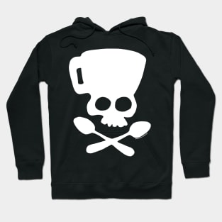 Coffee Skull and Cross Spoons Hoodie